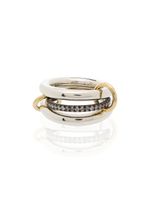 Spinelli Kilcollin bague Libra Noir en or 18ct et argent sterling sertie de diamants