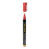 Rode krijtstift ronde punt 1-2 mm   -