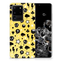 Silicone Back Case Samsung Galaxy S20 Ultra Punk Geel