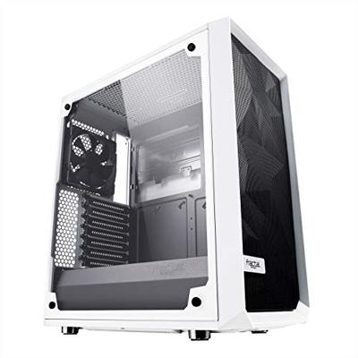 Fractal Design Meshify C - TG Midi-Tower Transparant, Wit - Computerbehuizing (Midi-Tower, PC, glas, ATX, ITX, Micro-ATX, transparant, wit, 17,2 cm)