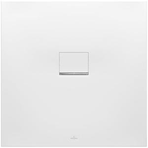 Villeroy & Boch Squaro Infinity kunststof douchebak quaryl vierkant 100x100x4cm mat wit UDQ1010SQI1V-RW