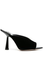 Jimmy Choo mules Maryanne 100 mm en velours - Noir - thumbnail