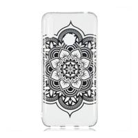 Shop4 - Huawei Y7 2019 Hoesje - Zachte Back Case Lotus Zwart