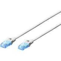 Digitus DK-1512-050/WH RJ45 Netwerkkabel, patchkabel CAT 5e U/UTP 5.00 m Wit Verdraaide paren 1 stuk(s) - thumbnail