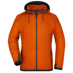 James & Nicholson fleece vest oranje voor dames