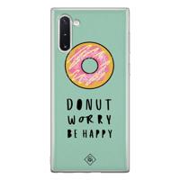 Samsung Galaxy Note 10 siliconen hoesje - Donut worry