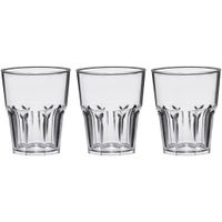 6x Shotglaasjes 4 cl/40 ml van onbreekbaar transparant kunststof   -