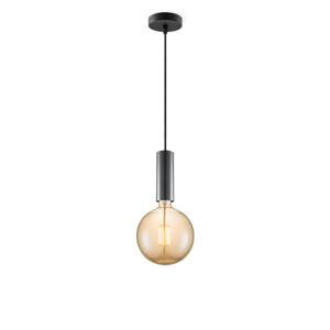 Home sweet home hanglamp Saga zwart Globe g180 - amber