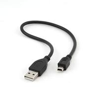 CABLE USB2 am-Mini 30cm Black/Ccp-USB2-AM5P-1 Gembird