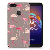 Motorola Moto E6 Play TPU Hoesje Flamingo