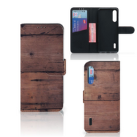 Xiaomi Mi A3 Book Style Case Old Wood