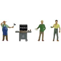 NOCH 0045593 TT Aan het barbecueën figuren Geverfd - thumbnail