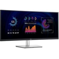 Dell P Series P3424WE 34 Wide Quad HD USB-C 90W Curved IPS Monitor - Zwart, Zilver