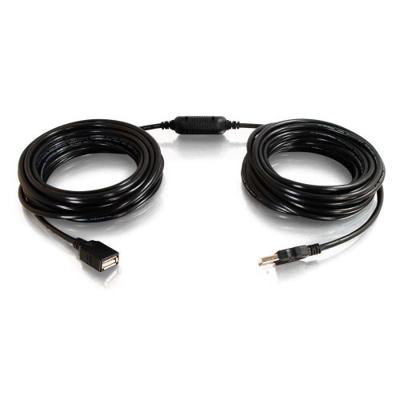 C2G/Cables to Go 38988 25ft USB Actieve Verlengkabel - USB 2.0 A Mannelijk naar Vrouwelijk (Center Booster Format)