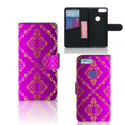 Wallet Case Alcatel 1S (2019) Barok Roze