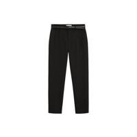 Mango cropped straight fit pantalon zwart