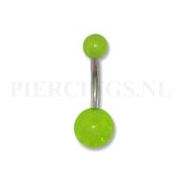 Navelpiercing acryl UV-geel - thumbnail