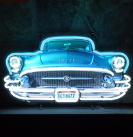 Buick Autoneus Neon Met Achterplaat 72 x 40 cm - thumbnail