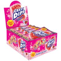 Chupa Chups - Crazy Dip Aardbei - 24 Stuks - thumbnail