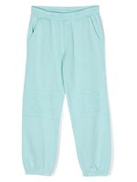 Gcds Kids pantalon à logo embossé - Bleu