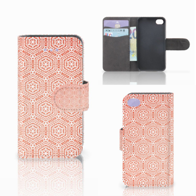 Apple iPhone 4 | 4S Telefoon Hoesje Pattern Orange