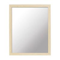 Wandspiegel vierkant met houten frame 40 x 50 cm - Spiegels