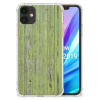 Apple iPhone 11 Stevig Telefoonhoesje Green Wood - thumbnail