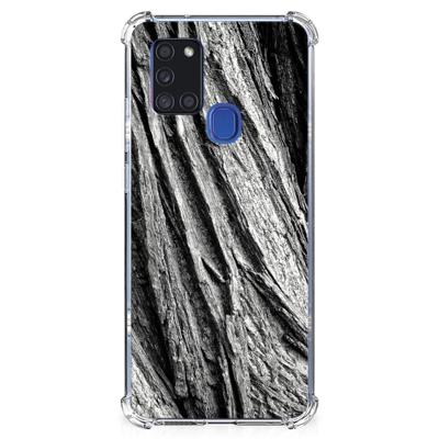 Stevig Telefoonhoesje Samsung Galaxy A21s Boomschors Grijs