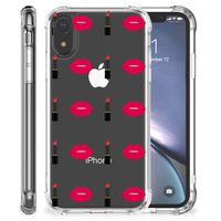 Apple iPhone Xr Doorzichtige Silicone Hoesje Lipstick Kiss