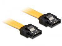 DeLOCK 0.7m SATA M/M SATA-kabel 0,7 m Geel - thumbnail