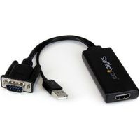 StarTech.com VGA-naar-HDMI-adapter met USB-audio & -voeding draagbare VGA-naar-HDMI-converter 1080p - thumbnail