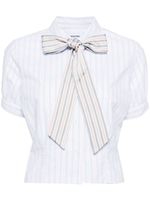 Thom Browne chemise à détail de nœud - Multicolore