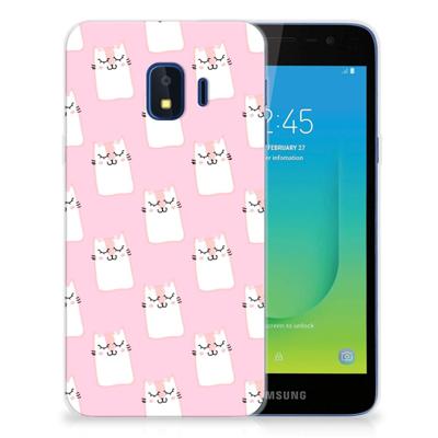 Samsung Galaxy J2 Core TPU Hoesje Sleeping Cats Samsung Galaxy J2 Core TPU Hoesje Sleeping Cats