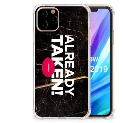 Apple iPhone 11 Pro Telefoonhoesje met tekst Already Taken Black Apple iPhone 11 Pro Telefoonhoesje met tekst Already Taken Black