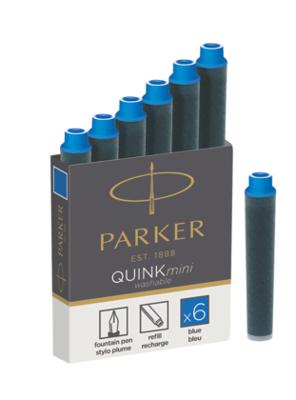 Inktpatroon parker quink mini voor esprit blauw
