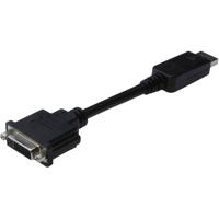 Digitus AK-340409-001-S DisplayPort / DVI Adapter [1x DisplayPort stekker - 1x DVI-bus 24+5-polig] Zwart 15.00 cm