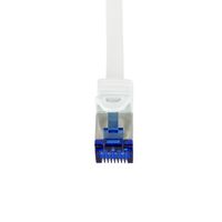 LogiLink C6A021S netwerkkabel Wit 0,5 m Cat6a S/FTP (S-STP) - thumbnail