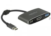 DeLOCK 62991 USB grafische adapter 3840 x 2160 Pixels Grijs