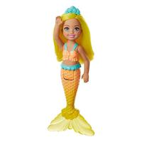 Barbie Dreamtopia Chelsea Mermaid Doll, 6.5-inch with Yellow Hair and Tail