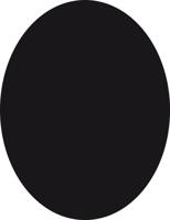 Securit Silhouet ovale vorm bord met krijtmarkering, 0,3 x 38 x 30 cm, meerkleurig
