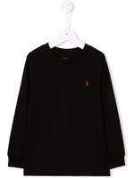 Ralph Lauren Kids t-shirt à logo brodé - Noir