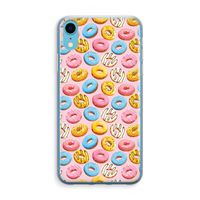 Pink donuts: iPhone XR Transparant Hoesje