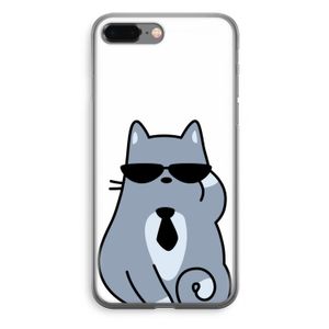 Cool cat: iPhone 8 Plus Transparant Hoesje