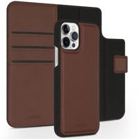 Accezz Premium Leather 2 in 1 Wallet Book Case voor Apple iPhone 12 (Pro) Telefoonhoesje Bruin