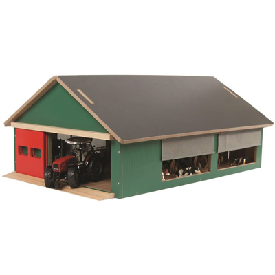 Kids Globe Stal met Windbreekgaas 1:32