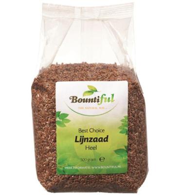 Bountiful Bountiful Lijnzaad Heel (500g) Bountiful Bountiful Lijnzaad Heel (500g)