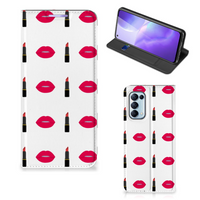 OPPO Find X3 Lite Hoesje met Magneet Lipstick Kiss