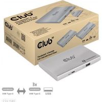 CLUB3D csv-1580 Docking Thunderbolt 4 Zilver - thumbnail