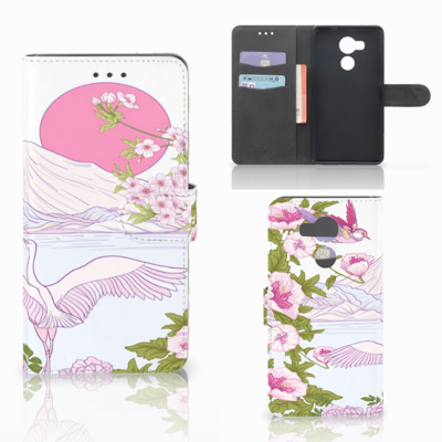 Huawei Mate 8 Telefoonhoesje met Pasjes Bird Standing Huawei Mate 8 Telefoonhoesje met Pasjes Bird Standing