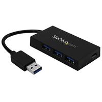 StarTech.com 4 Port USB 3.0 Hub - USB Type-A met 3x USB-A en 1x USB-C Poorten (SuperSpeed 5Gbps), USB Busvoeding, USB 3.1 Gen 1 Adapter Hub, Draagbare Laptop USB Hub (HB30A3A1CFB)